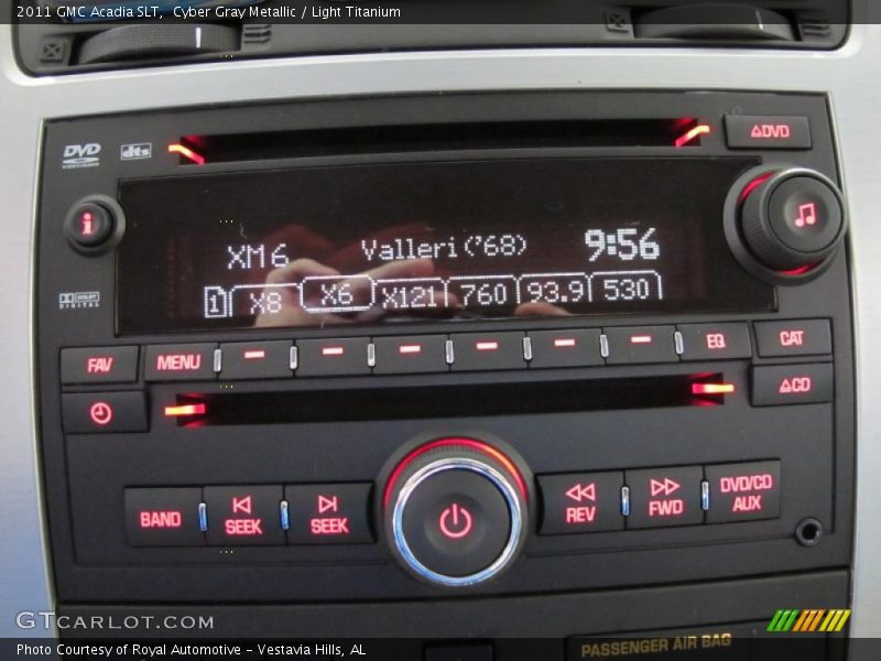 Cyber Gray Metallic / Light Titanium 2011 GMC Acadia SLT