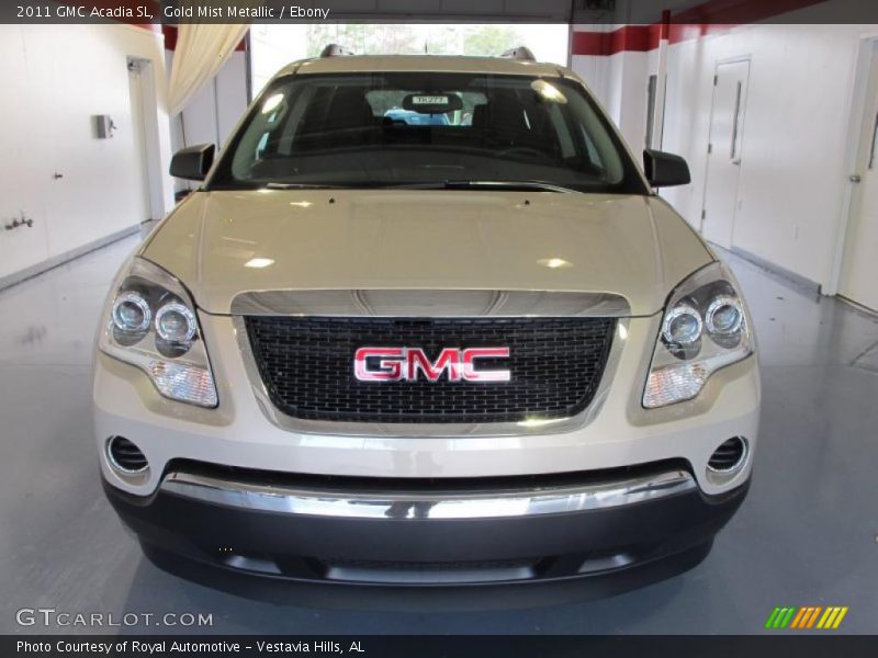 Gold Mist Metallic / Ebony 2011 GMC Acadia SL