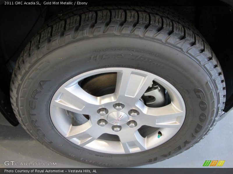 Gold Mist Metallic / Ebony 2011 GMC Acadia SL