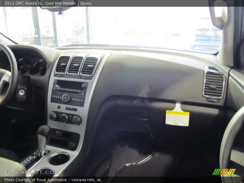 Gold Mist Metallic / Ebony 2011 GMC Acadia SL