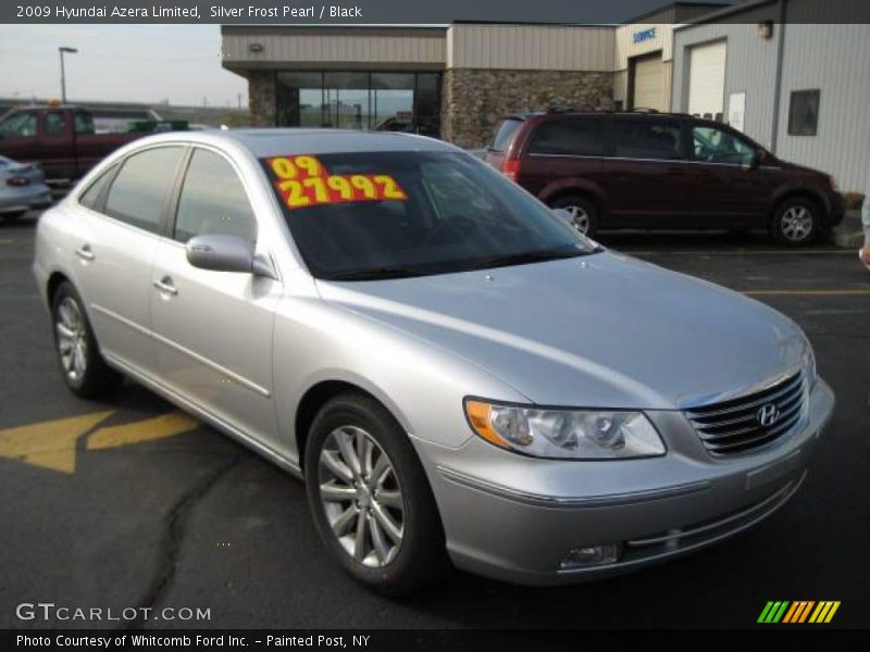 Silver Frost Pearl / Black 2009 Hyundai Azera Limited