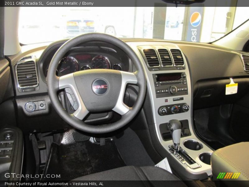 Gold Mist Metallic / Ebony 2011 GMC Acadia SL
