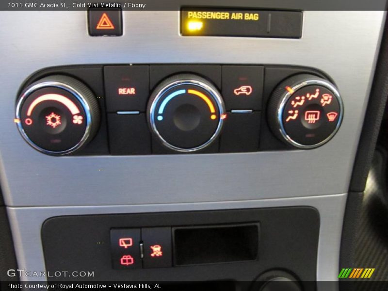 Gold Mist Metallic / Ebony 2011 GMC Acadia SL