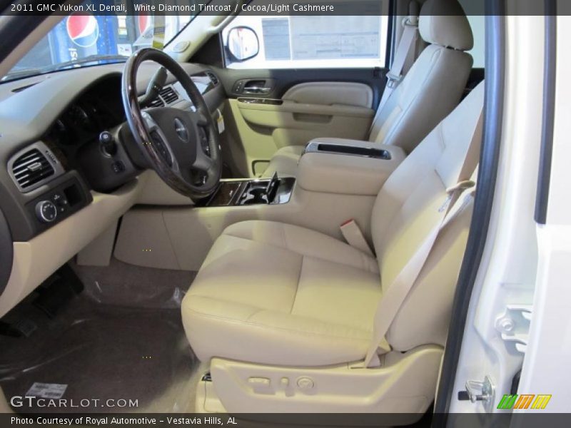 White Diamond Tintcoat / Cocoa/Light Cashmere 2011 GMC Yukon XL Denali