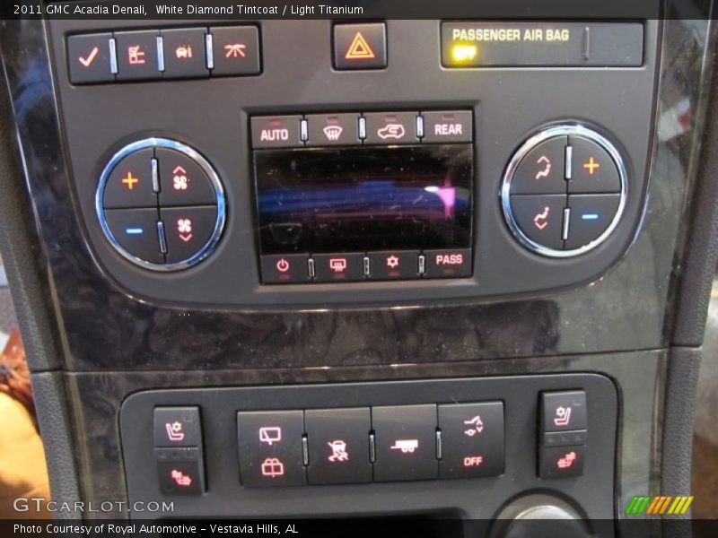 Controls of 2011 Acadia Denali