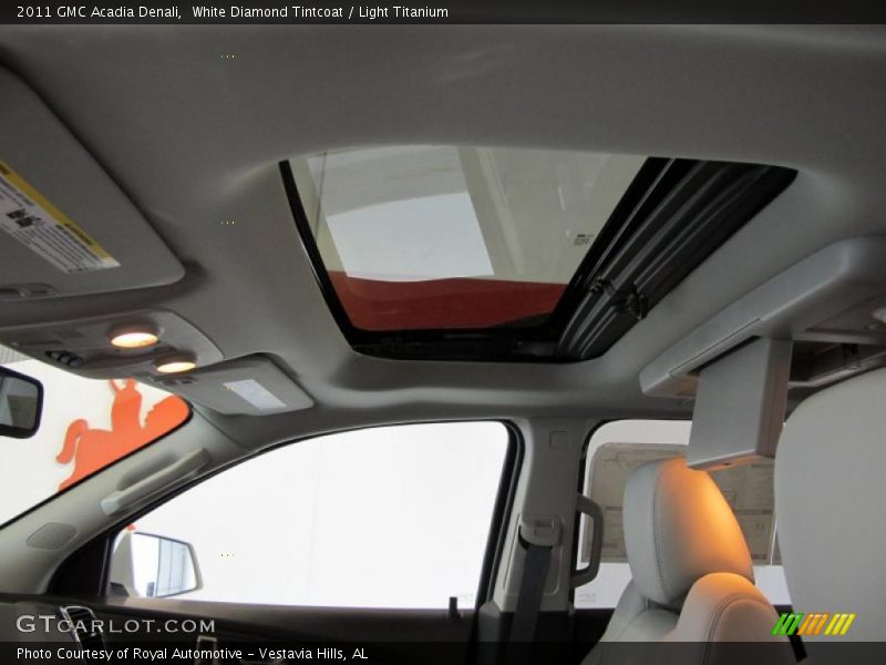 Sunroof of 2011 Acadia Denali