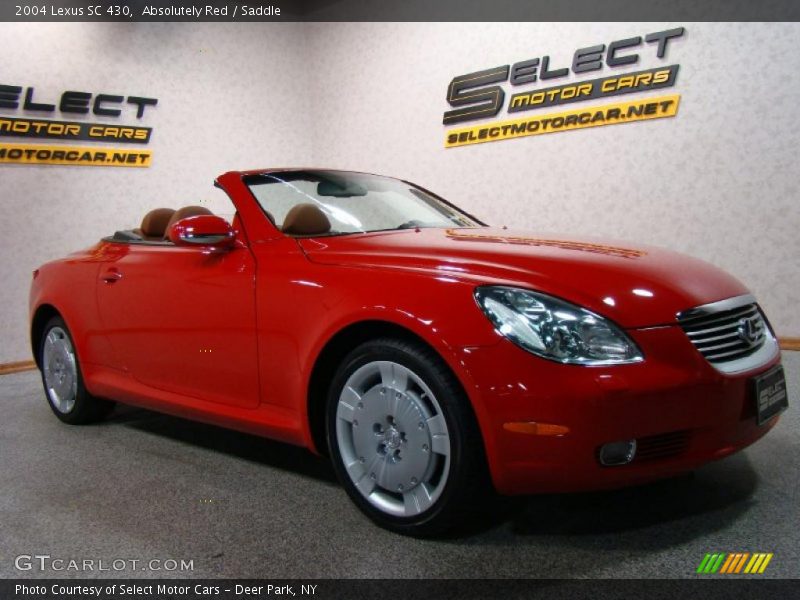 Absolutely Red / Saddle 2004 Lexus SC 430