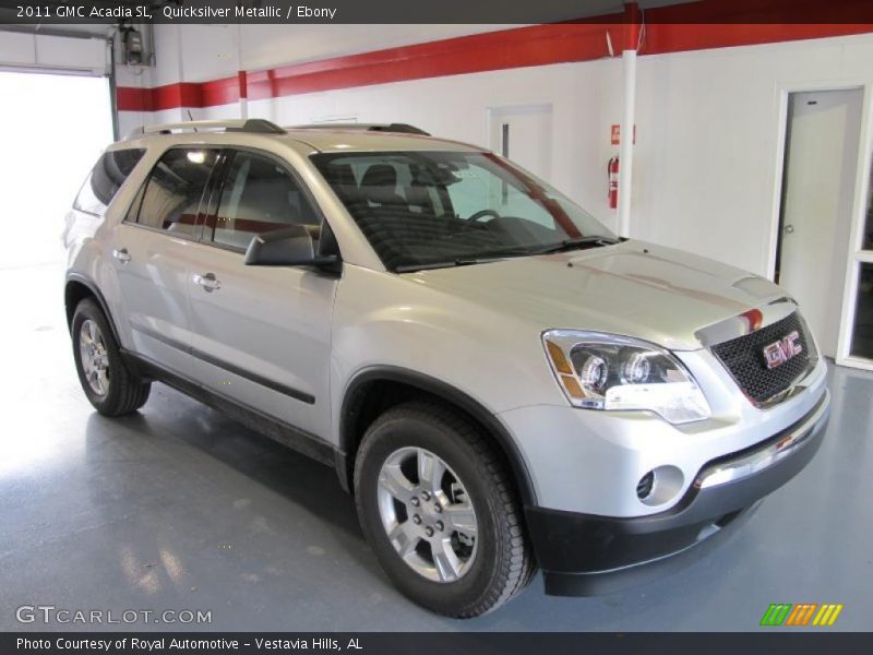 Quicksilver Metallic / Ebony 2011 GMC Acadia SL