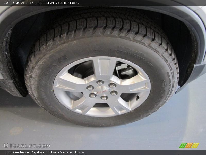 Quicksilver Metallic / Ebony 2011 GMC Acadia SL