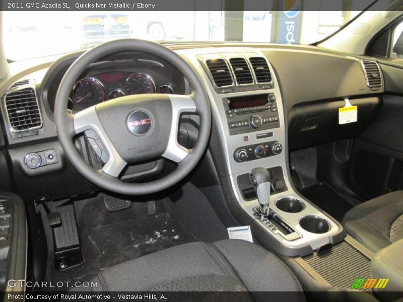 Quicksilver Metallic / Ebony 2011 GMC Acadia SL