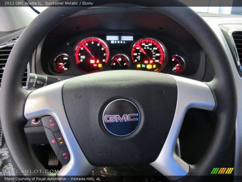 Quicksilver Metallic / Ebony 2011 GMC Acadia SL