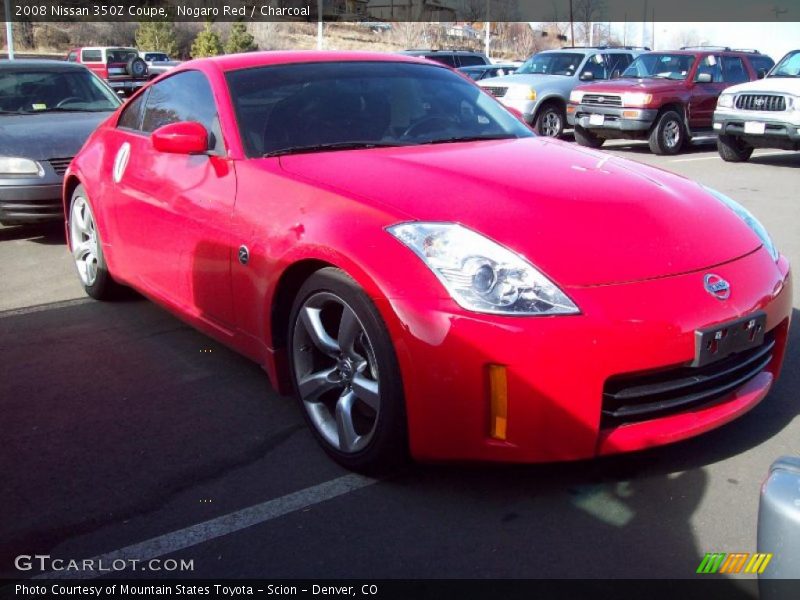 Nogaro Red / Charcoal 2008 Nissan 350Z Coupe