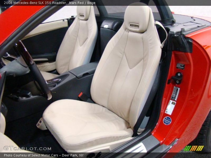  2008 SLK 350 Roadster Beige Interior
