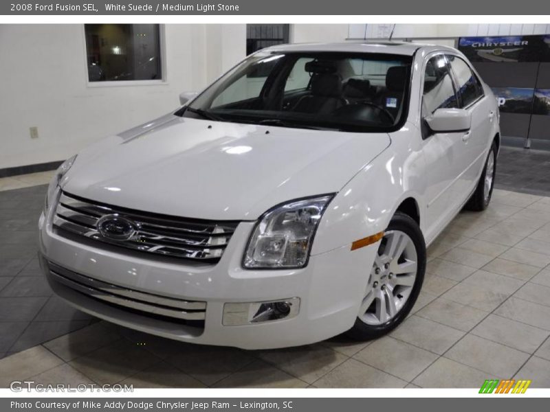 White Suede / Medium Light Stone 2008 Ford Fusion SEL