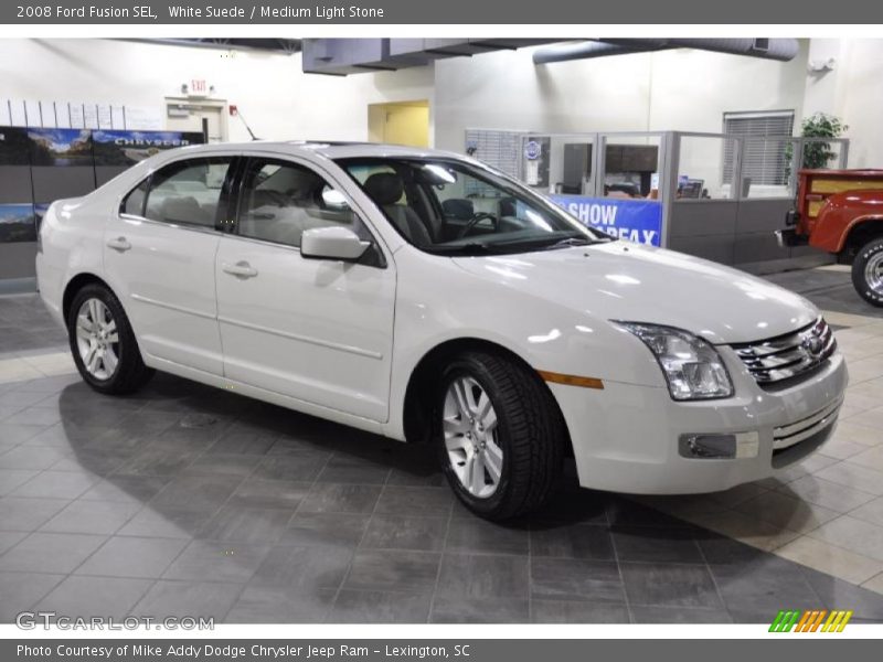 White Suede / Medium Light Stone 2008 Ford Fusion SEL