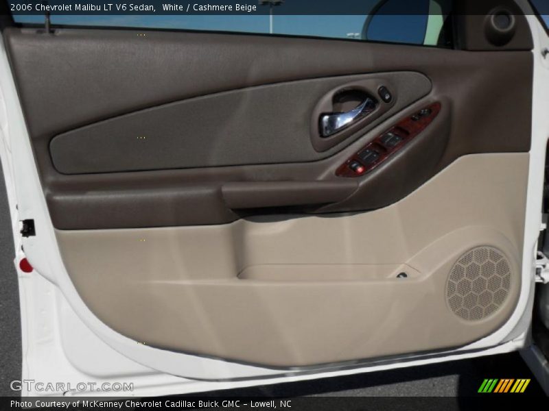 White / Cashmere Beige 2006 Chevrolet Malibu LT V6 Sedan