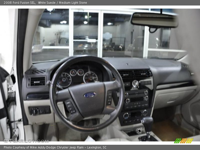 White Suede / Medium Light Stone 2008 Ford Fusion SEL