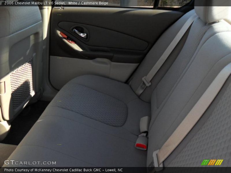 White / Cashmere Beige 2006 Chevrolet Malibu LT V6 Sedan