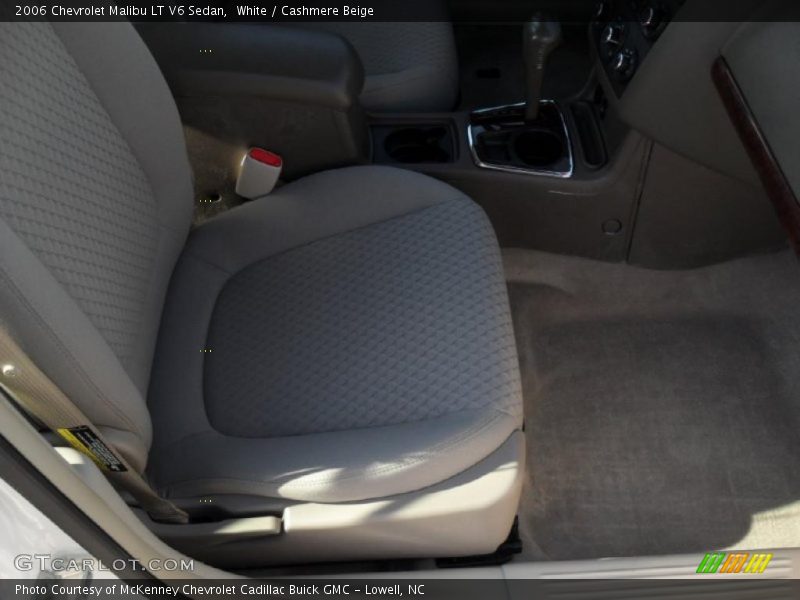 White / Cashmere Beige 2006 Chevrolet Malibu LT V6 Sedan