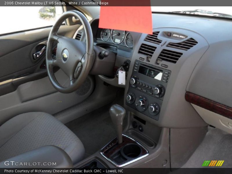 White / Cashmere Beige 2006 Chevrolet Malibu LT V6 Sedan
