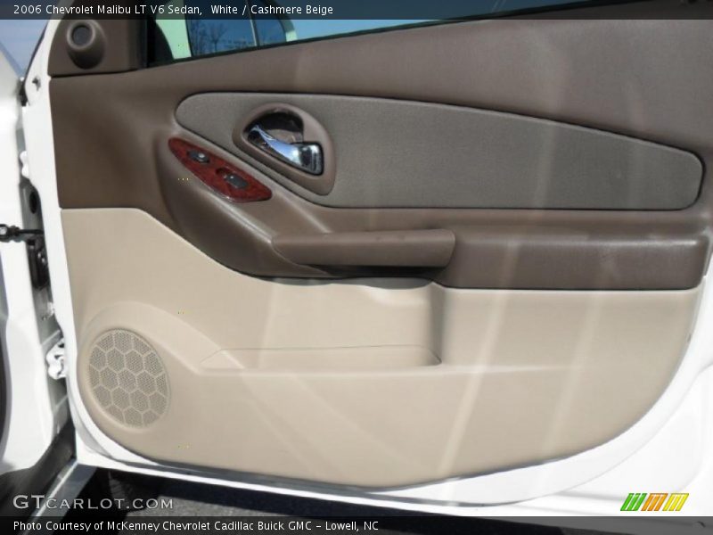 White / Cashmere Beige 2006 Chevrolet Malibu LT V6 Sedan