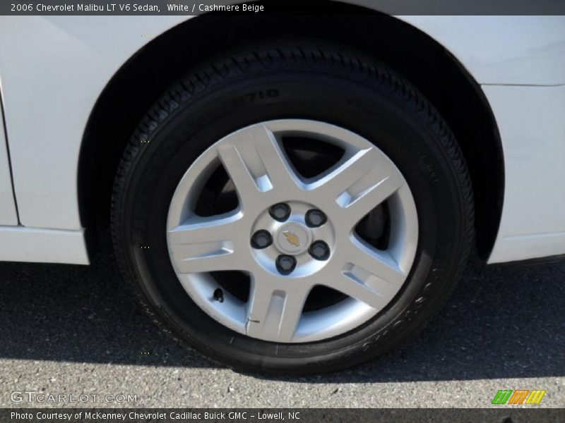 White / Cashmere Beige 2006 Chevrolet Malibu LT V6 Sedan