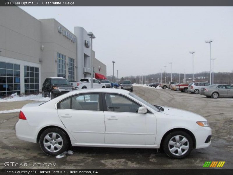Clear White / Beige 2010 Kia Optima LX