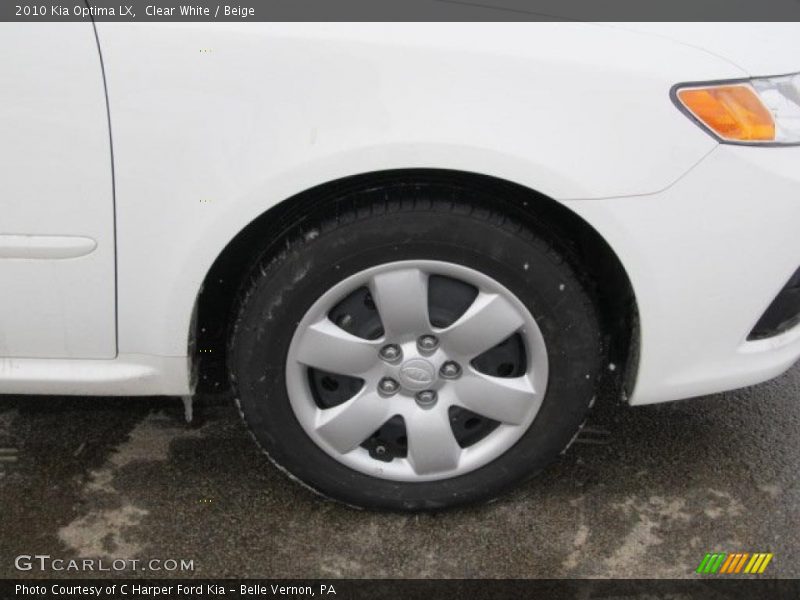 Clear White / Beige 2010 Kia Optima LX