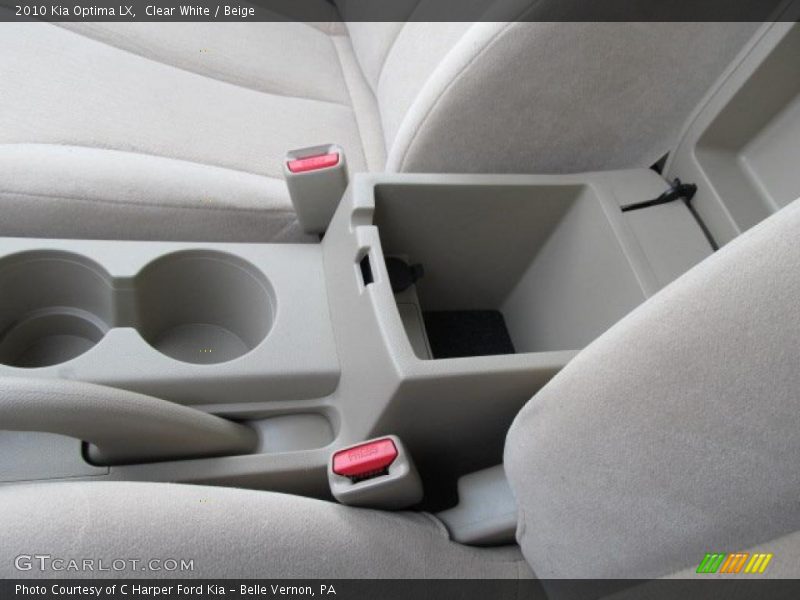 Clear White / Beige 2010 Kia Optima LX