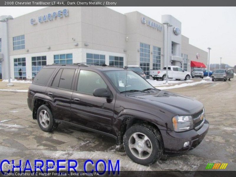 Dark Cherry Metallic / Ebony 2008 Chevrolet TrailBlazer LT 4x4
