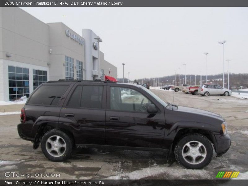 Dark Cherry Metallic / Ebony 2008 Chevrolet TrailBlazer LT 4x4