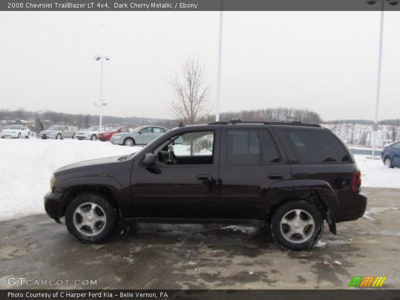 Dark Cherry Metallic / Ebony 2008 Chevrolet TrailBlazer LT 4x4