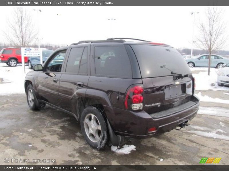 Dark Cherry Metallic / Ebony 2008 Chevrolet TrailBlazer LT 4x4