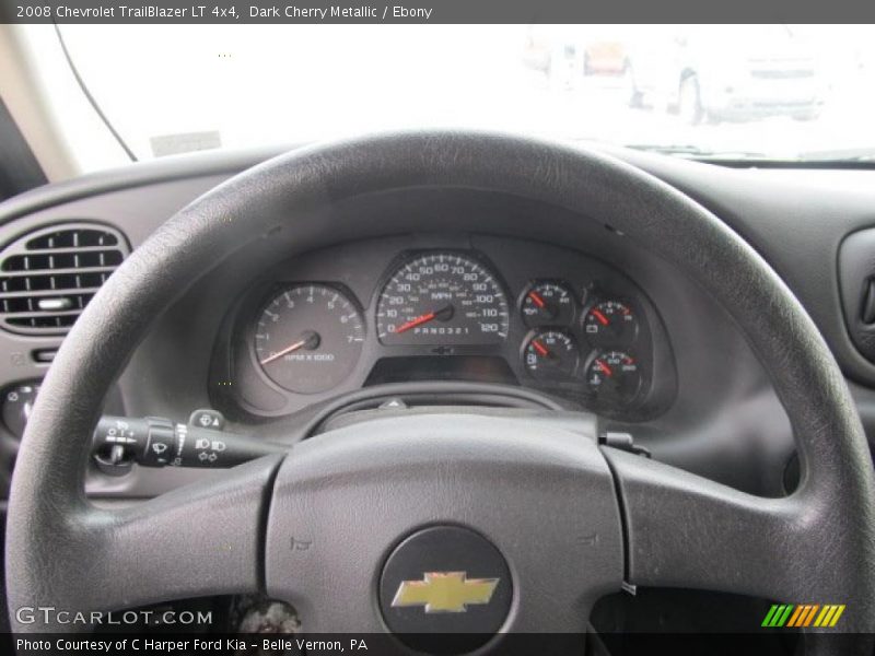 Dark Cherry Metallic / Ebony 2008 Chevrolet TrailBlazer LT 4x4