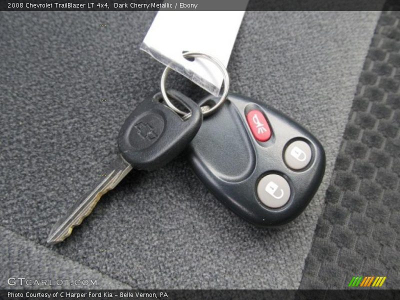 Dark Cherry Metallic / Ebony 2008 Chevrolet TrailBlazer LT 4x4