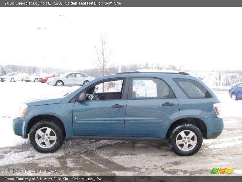 Golden Teal Metallic / Light Gray 2008 Chevrolet Equinox LS AWD