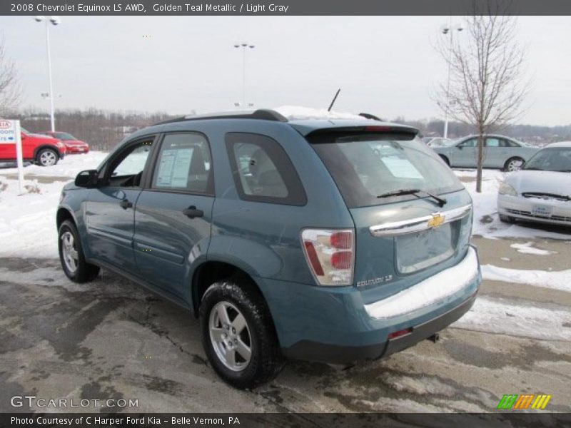 Golden Teal Metallic / Light Gray 2008 Chevrolet Equinox LS AWD