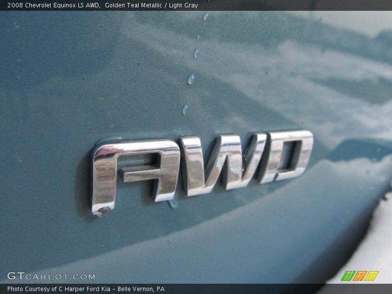Golden Teal Metallic / Light Gray 2008 Chevrolet Equinox LS AWD