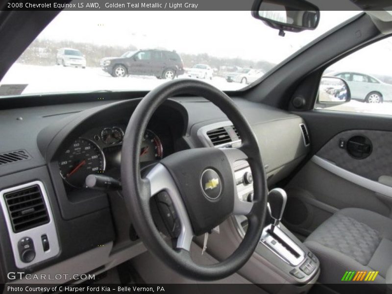 Golden Teal Metallic / Light Gray 2008 Chevrolet Equinox LS AWD