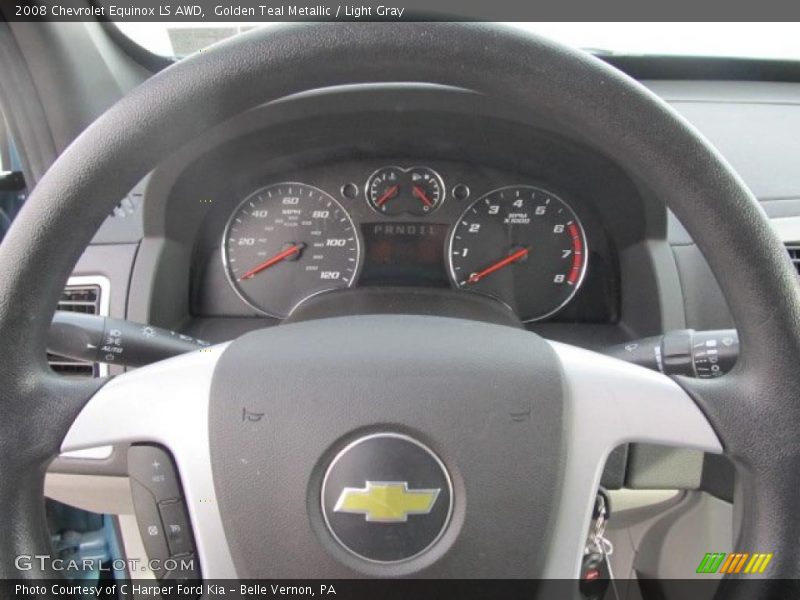 Golden Teal Metallic / Light Gray 2008 Chevrolet Equinox LS AWD