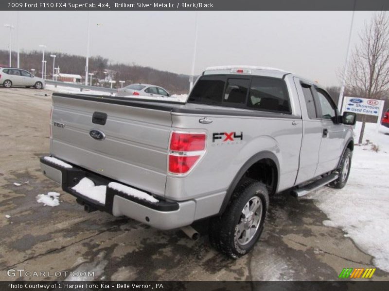 Brilliant Silver Metallic / Black/Black 2009 Ford F150 FX4 SuperCab 4x4