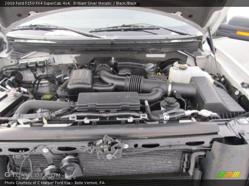 Brilliant Silver Metallic / Black/Black 2009 Ford F150 FX4 SuperCab 4x4
