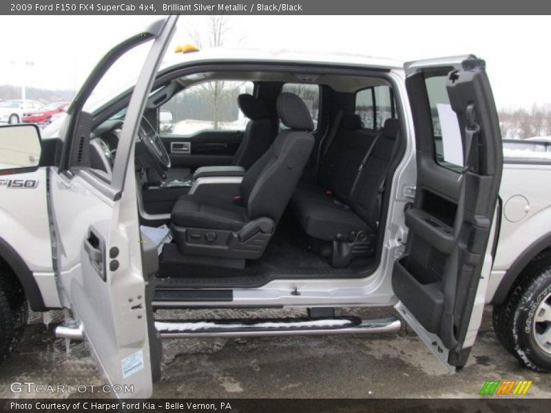 Brilliant Silver Metallic / Black/Black 2009 Ford F150 FX4 SuperCab 4x4