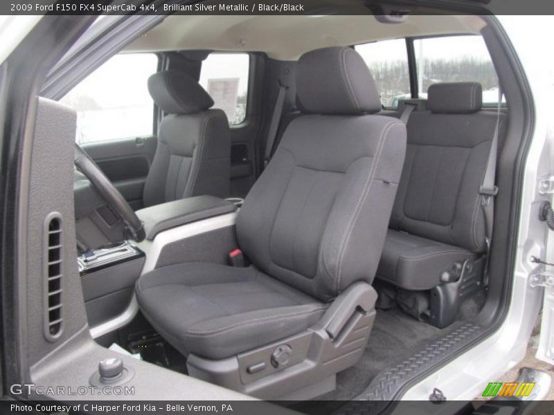 Brilliant Silver Metallic / Black/Black 2009 Ford F150 FX4 SuperCab 4x4