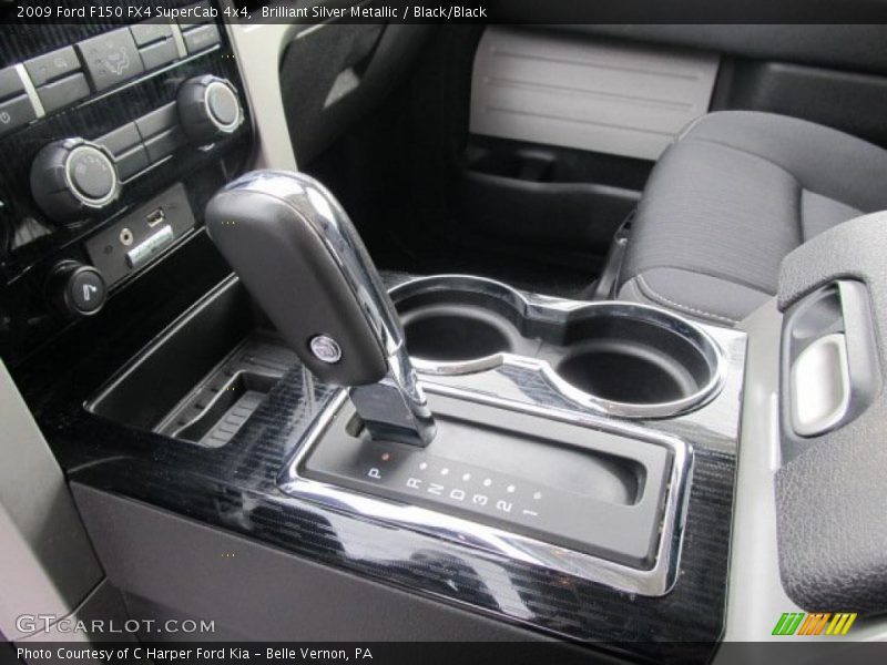 Brilliant Silver Metallic / Black/Black 2009 Ford F150 FX4 SuperCab 4x4