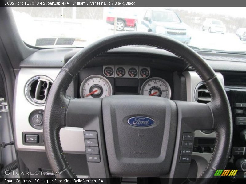 Brilliant Silver Metallic / Black/Black 2009 Ford F150 FX4 SuperCab 4x4