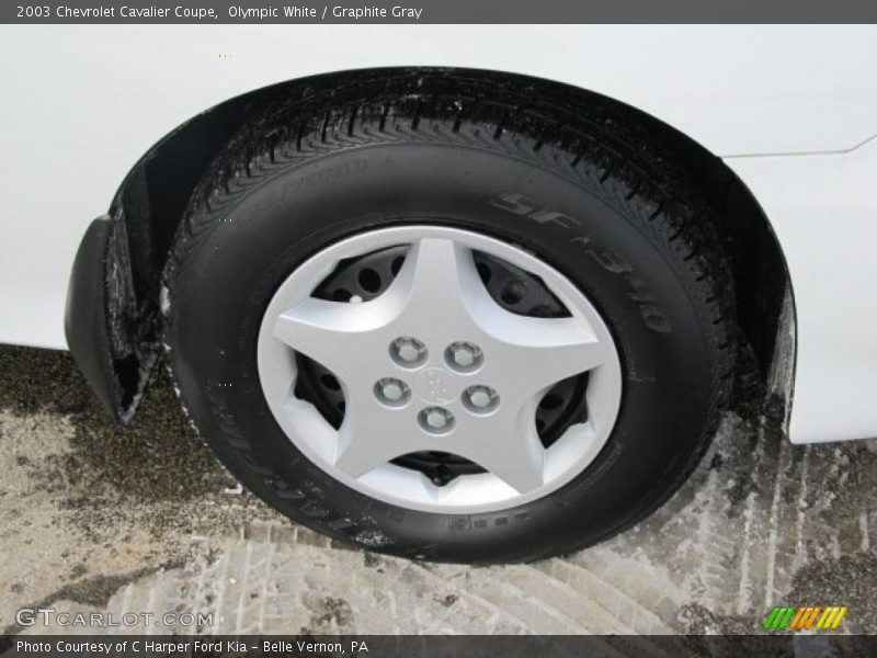 Olympic White / Graphite Gray 2003 Chevrolet Cavalier Coupe