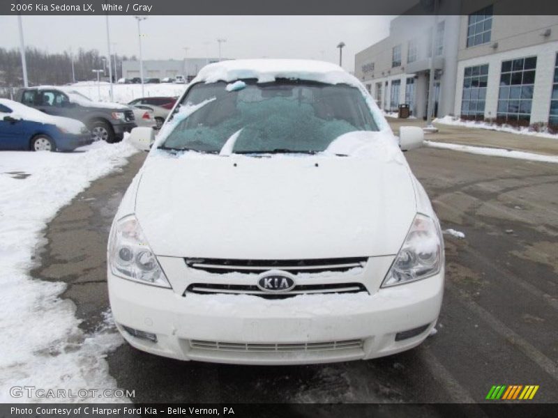 White / Gray 2006 Kia Sedona LX