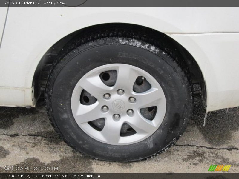 White / Gray 2006 Kia Sedona LX