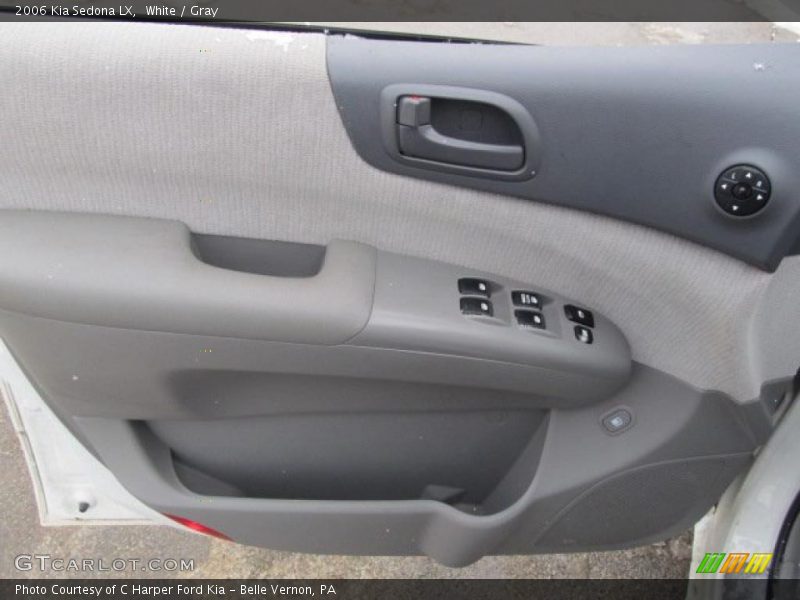 White / Gray 2006 Kia Sedona LX